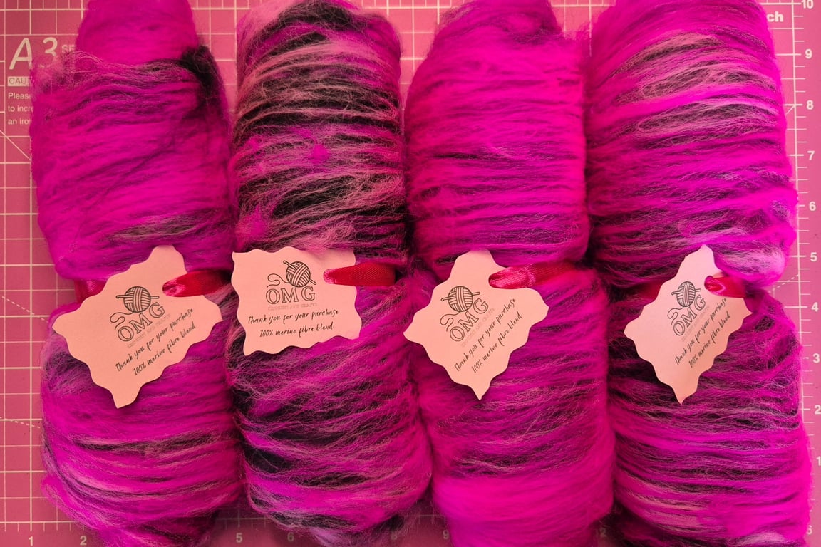 100g Hand Carded Merino Fibre Batts