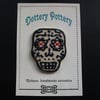 Large Day of the Dead ceramic button