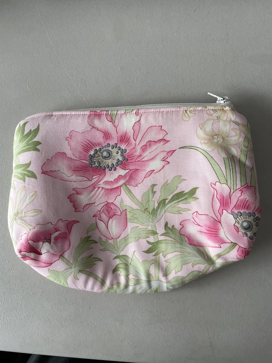 Handmade Floral Make-Up Bag