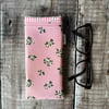 Vintage Pink Floral Padded Glasses Case