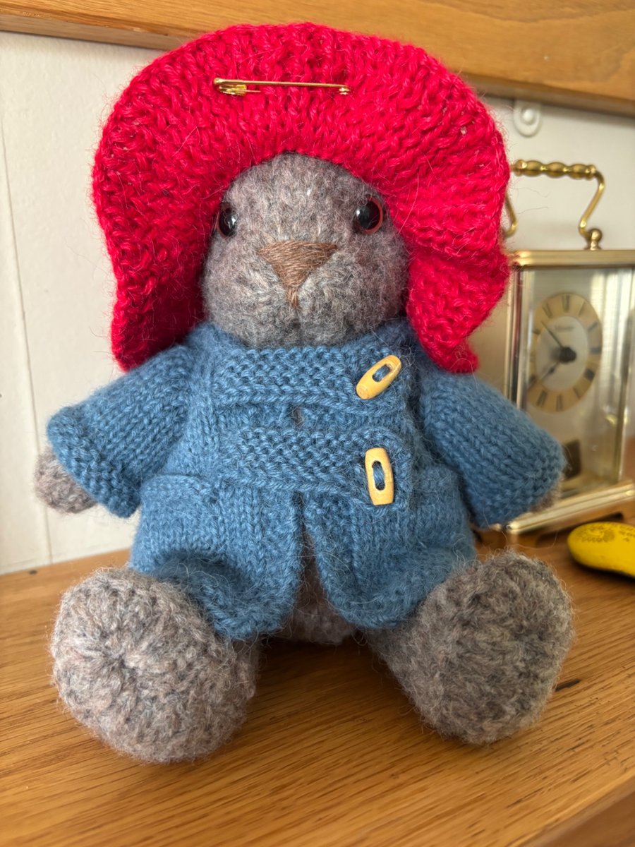 Bruin; hand knitted soft little bear