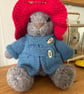 Bruin; hand knitted soft little bear