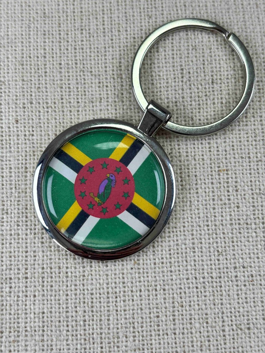 Dominica Flag Keyring