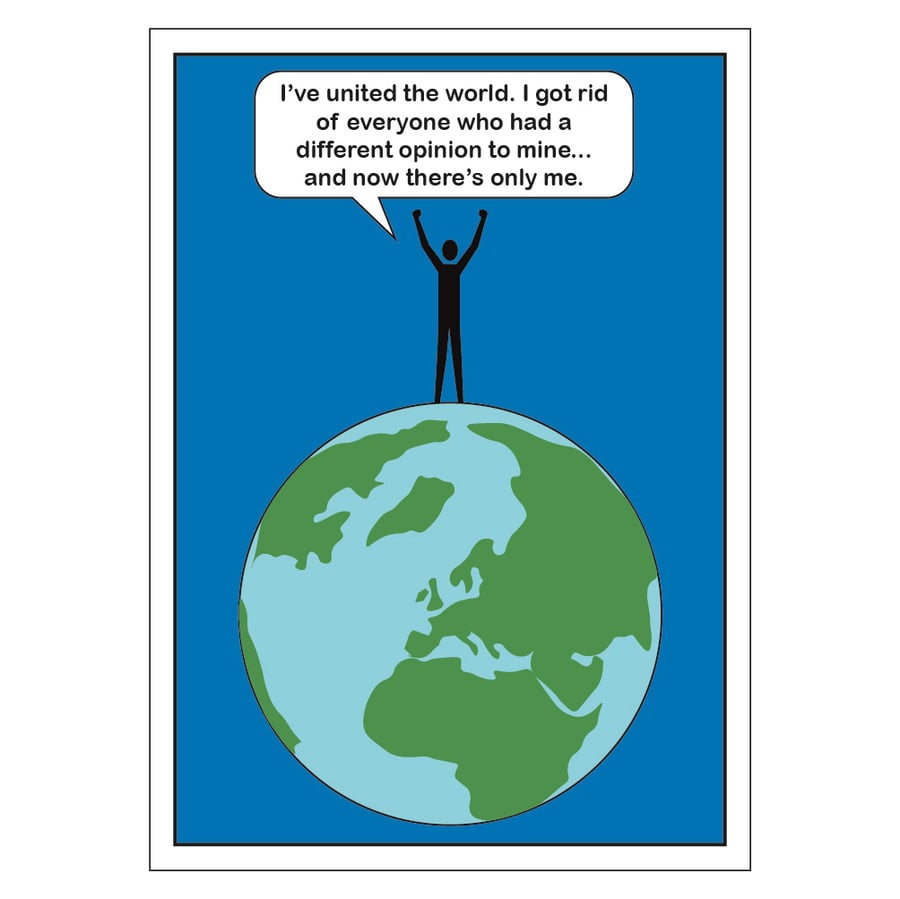 Different Opinion Postcard