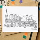 Kirkcaldy Skyline Greetings Card