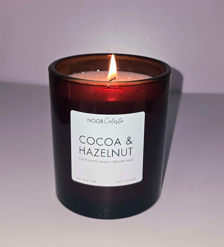 COCOA & HAZELNUT  - 30cl Soy Wax Candle 