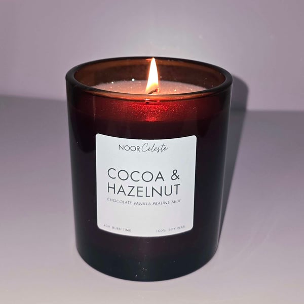 COCOA & HAZELNUT  - 30cl Soy Wax Candle 