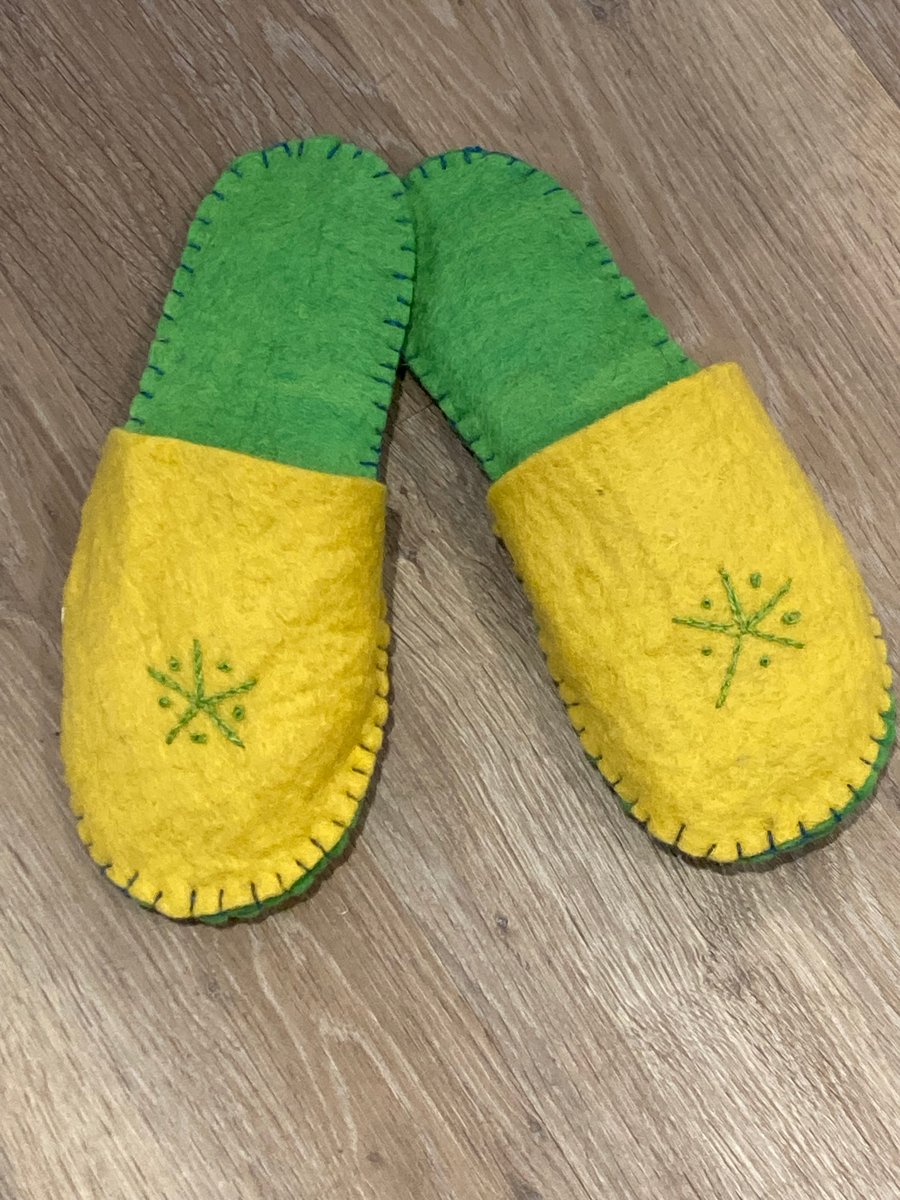 Handmade Wool Felt Slippers