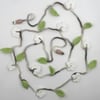 Tiny Crochet White Blossom Garland 