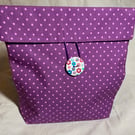 Fabric storage bag or gift bag, medium