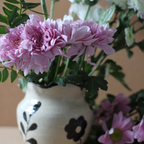 Handmade and Hand-painted Modern Vase