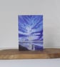 Big Skies, Blue Summer Sky Seascape Card Printed from Original Artwork