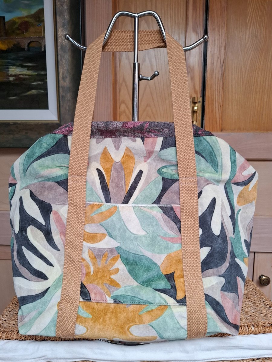 Velvet 'Mary Poppins' bag 