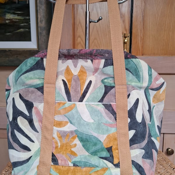 Velvet 'Mary Poppins' bag 