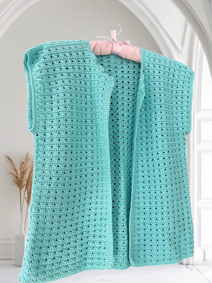 Crochet Sleeveless Cardigan