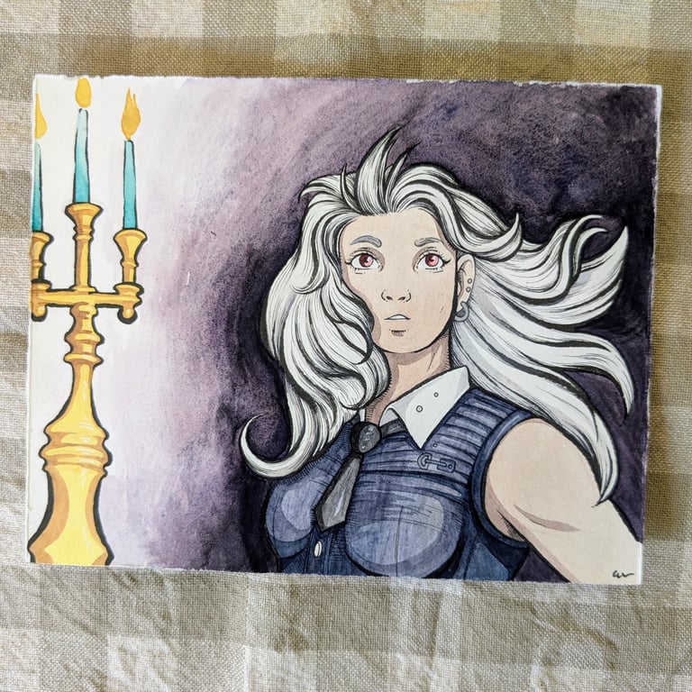 Dorohedoro Anime Noi Character Original Illustration in Pen & Watercolor