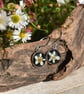 Pressed Willow Flower Resin Earrings, 304 Stainless Steel, Made in Scotland