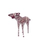 Handmade Paper Zebra - Natural Red - MADE TO ORDER - Image 2