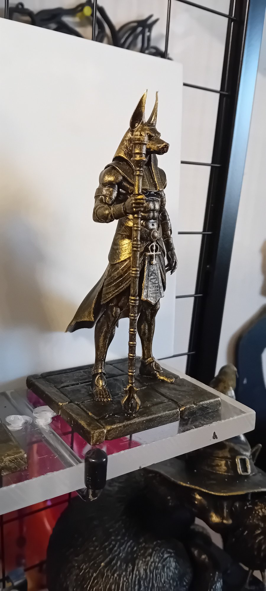 Anubis Holding a Crystal Staff