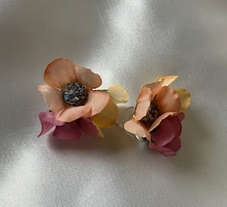 1940s Inspired Floral Earrings