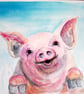 Porker the little pig. Original painting - Image 1