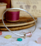 Silver Sewing Stacking Bangle, Sewing Jewellery Gift - Image 6