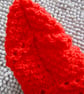 16" Red Aran Jacket with Hood - Image 7