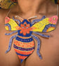 The Sunlit Bee - Handmade Textiles Statement Necklace - Image 8