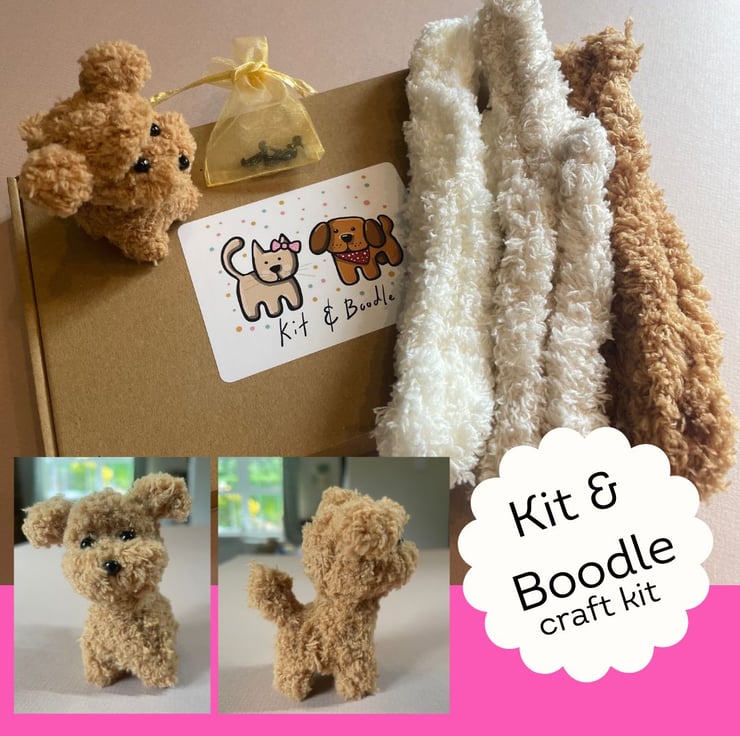 Kit and Boodle craft kit Mini Plush pets Folksy