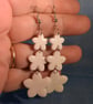 Trio Flower Drop Earrings - Image 4