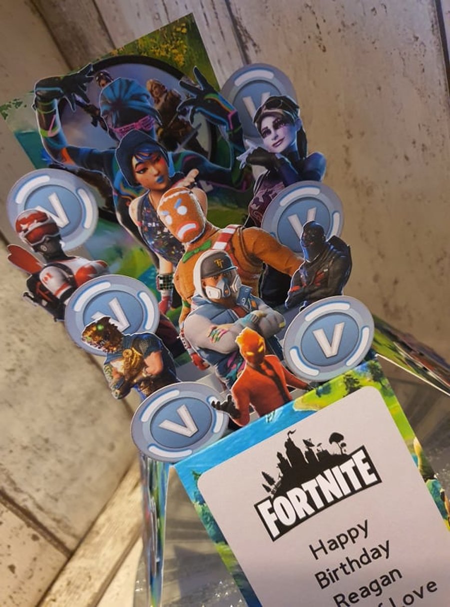 Fortnite Pop-up Birthday Card