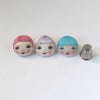 Doll Face Buttons (Set of 3 size 29mm) 