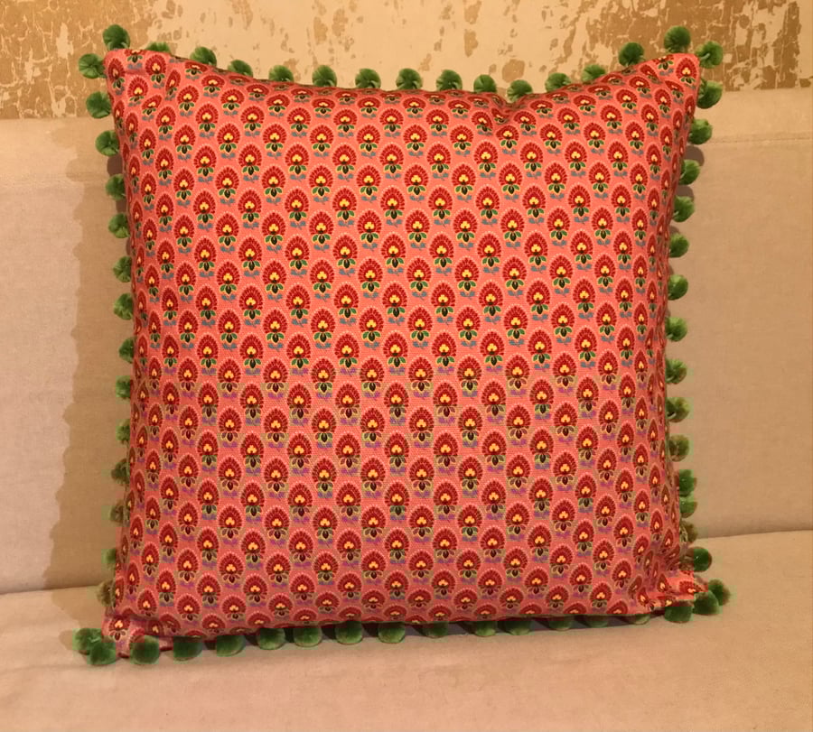 pom pom cushion
