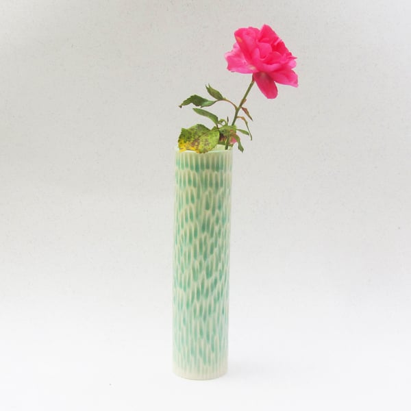 Aqua Bud Vase