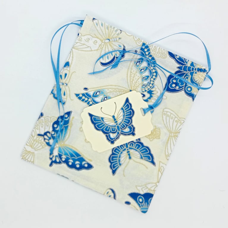 Butterfly gift bag with gift tag 278LF