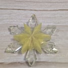 Handmade Resin Snowflake Ornament - Daffy