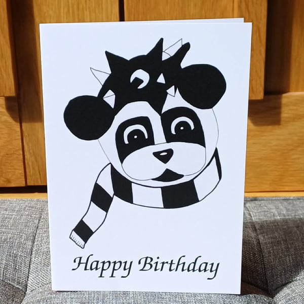 A6 Panda Happy Birthday Greeting Card