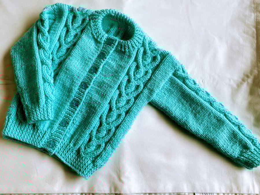 Girls Hand knitted Cardigan