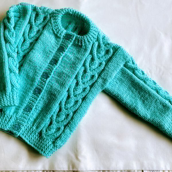 Girls Hand knitted Cardigan