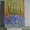 ACEO Original watercolour Bluebell Woods