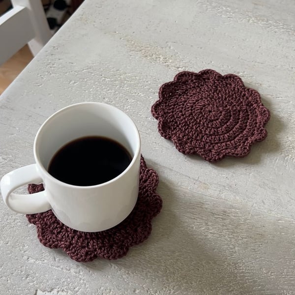 Handmade Crochet Coaster Set