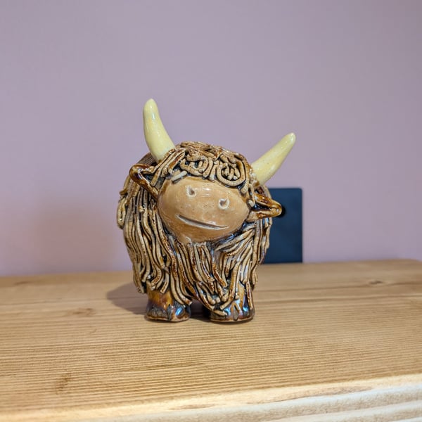Ceramic highland cow 