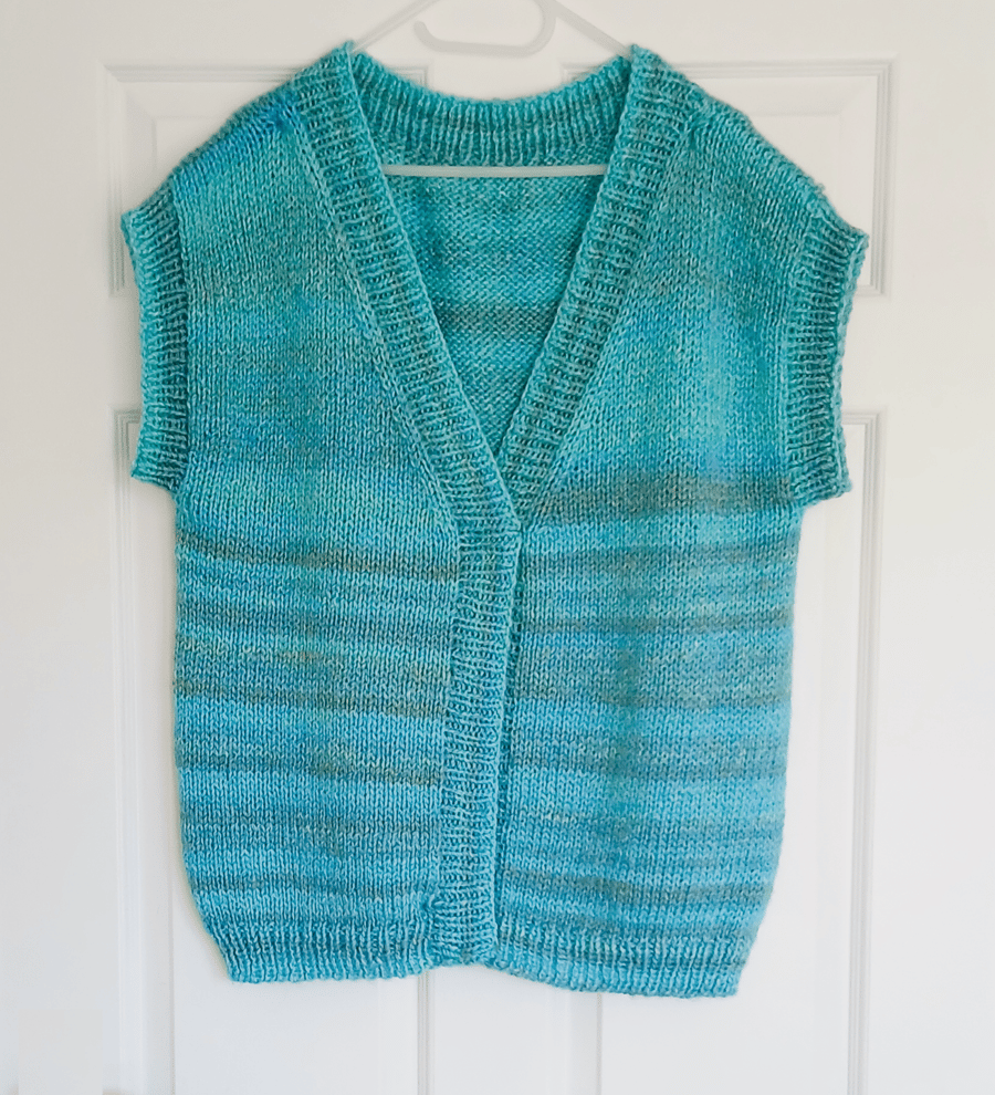 KNITTING PATTERN PDF Cool Waters Vest
