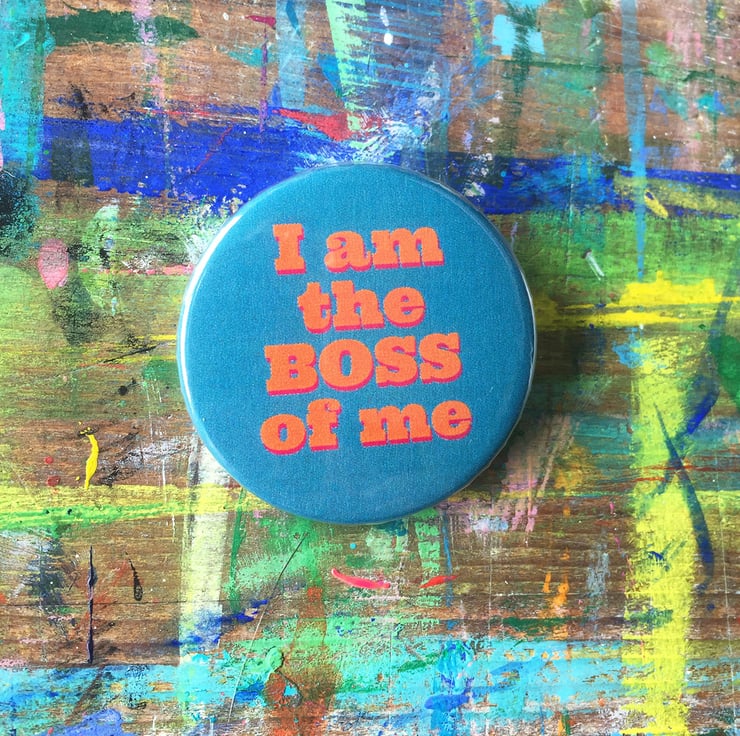 Fun quirky word badges by Jo Brown choose 1 fro... - Folksy