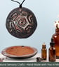 Multisensory finger labyrinth jewellery, Essential oil diffuser necklace red9 - Image 1