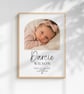 Personalised Baby Photo Print - Newborn Birth Stats - Nursery Wall Art Gift - Image 5