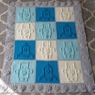 Robots and Rockets Crochet Baby Blanket