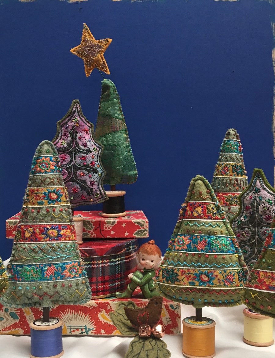 Cotton reel Christmas tree! 