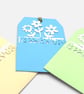 Set of 3 Handmade Birthday Gift Tags with Removable Card Inserts