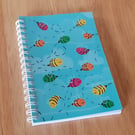Rainbow Bees Notebook